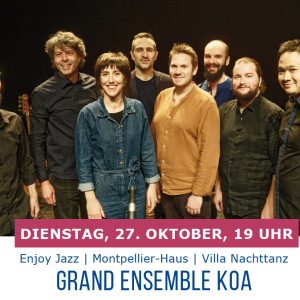 JAZZKONZERT, Grand Ensemble Koa – Villa Nachttanz, 27.10.2026